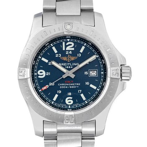 breitling colt quartz blue dial|Breitling colt chronometer quartz.